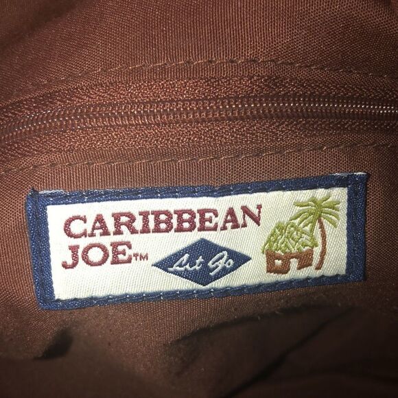 Caribbean Joe Let Go Velvet Messenger Bag in Tan Taupe - Picture 8 of 9